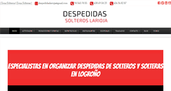 Desktop Screenshot of despedidassolteroslarioja.com