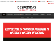 Tablet Screenshot of despedidassolteroslarioja.com